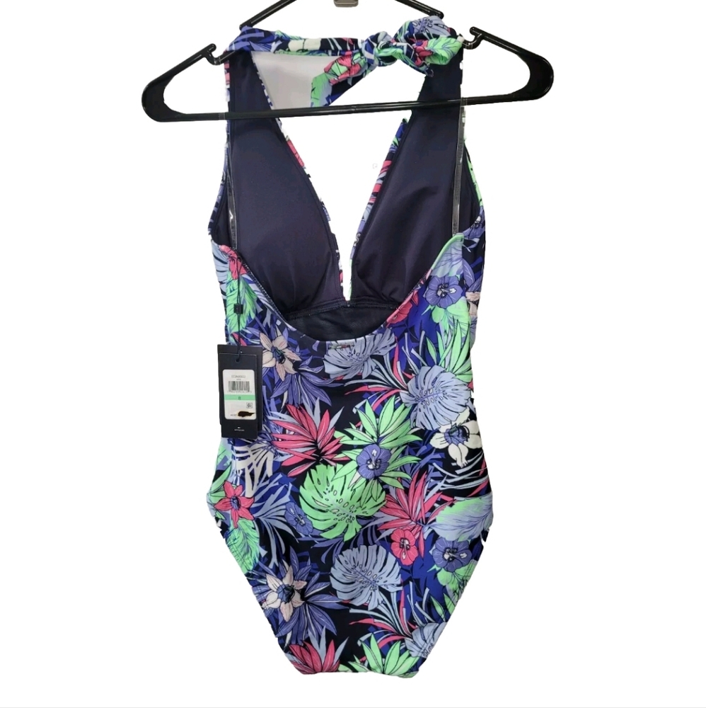 TOMMY HILFIGER Tummy-Control Halter One-Piece Swimsuit NWT - Picture 2 of 3